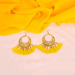 Golden Filigree Tassel Earring