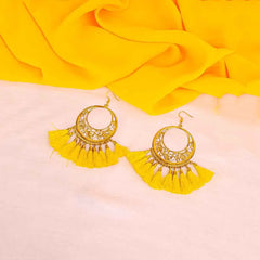 Golden Filigree Tassel Earring