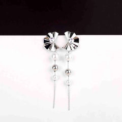 Opera Fan Tassel Drop Earrings