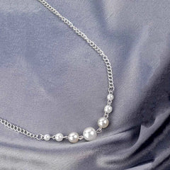 Moonlight Silver Pearl Necklace