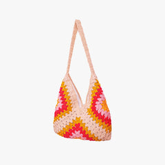 Sunset Blush Crochet Bag