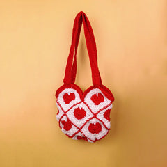 Sweetheart Red Crochet Bag