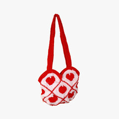 Sweetheart Red Crochet Bag