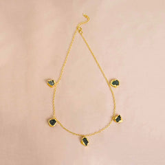Raw Stone Chain Necklace