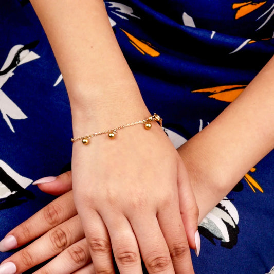 Half Cuff Adjustable Chain Bracelet - 18K Gold Plated