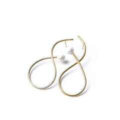 Pearl Swirl Drop Earrings