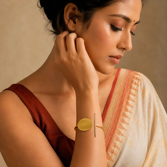 Brass Open Cuff Bangle