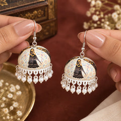 Rajasthani Meenakari Jhumka