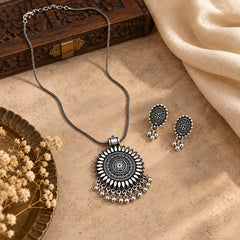 Sunburst Mandala Necklace Set
