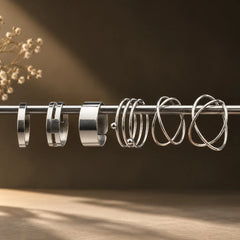 Silver Orbit Ring Combo