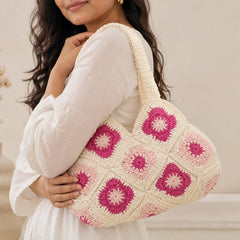 Floral Romance Crochet Bag