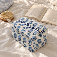 Blue Floral Garden Single Pouch