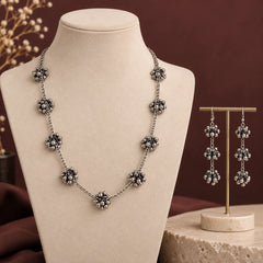 Ghungroo Bloom Oxidised Jewellery Set