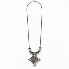 Tribal Charm Oxidised Necklace