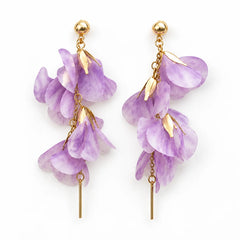 Lavender Bloom Dangle Earrings