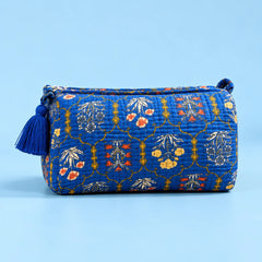Royal Blue Botanical Pouch Set