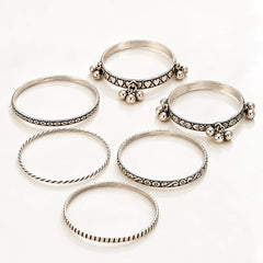 Oxidised Tribal Ghungroo Bangles