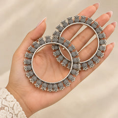 Oxidised Owl Motif Bangles