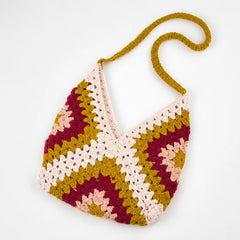 Chevron Crochet Shoulder Bag