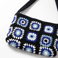 Indigo Azure Crochet Sling Bag