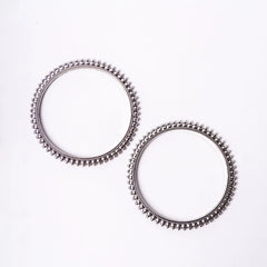 Ethnic Silver Round Bangles
