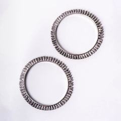 Oxidised Rustic Round Bangles