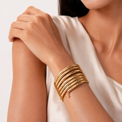 Spiral Bracelet Six Layered
