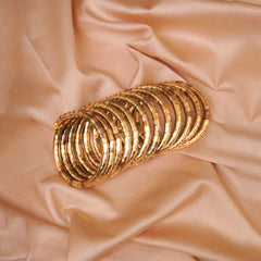 Gilded Gold Toned Spiral Bracelet