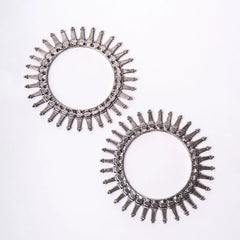 Oxidised Round Spike Bangles