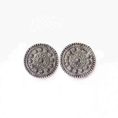 Oxidised Circular Studs