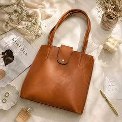 Classic Tan Everyday Tote Bag