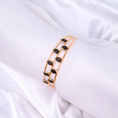 Layered Open Cuff Bracelet