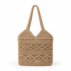 Bohemian Macrame Tote Bag