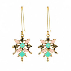 Traditional Enamel Hook Earrings