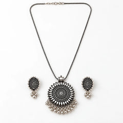 Sunburst Mandala Necklace Set