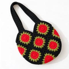 Midnight Garden Crochet Bag