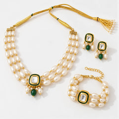 Pearl Royale Kundan Jewellery Set