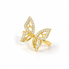 Golden Butterfly Ring