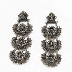 Royal Oxidised Chand Earrings