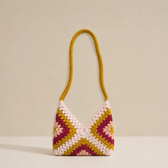 Chevron Crochet Shoulder Bag