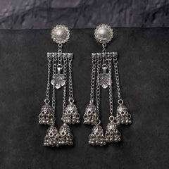 Quad Flower Dangle Earrings