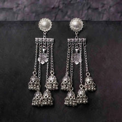 Quad Flower Dangle Earrings