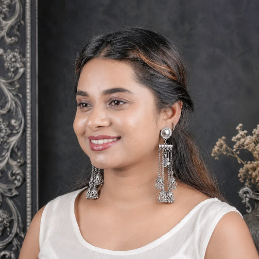 Quad Flower Dangle Earrings