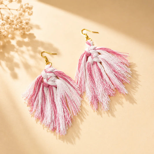 Macramé Tassel Earrings