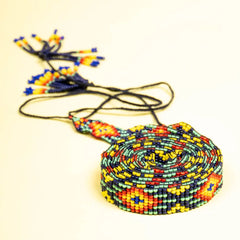 Beaded Multicolour Tassel String Belt