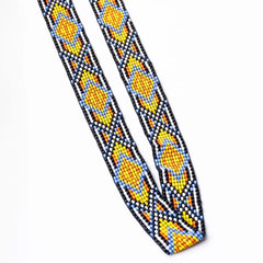 Beaded Multicolour Geometric String Belt