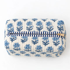 Blue Floral Garden Single Pouch