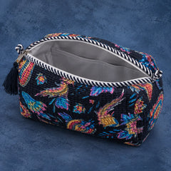 Black Floral 3 Layered Pouches