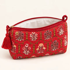 Red Floral Pouch Set