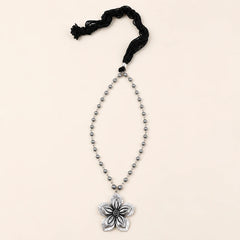Antique Flora Oxidised Necklace